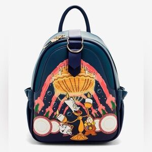 Our Universe Disney Beauty and the Beast Be our Guest mini Backpack NWT